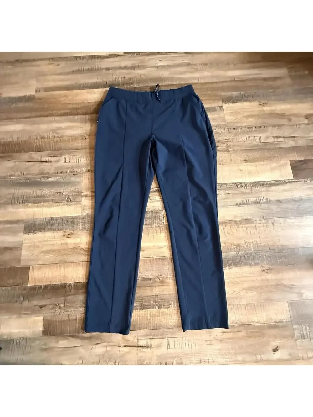 Columbia PFG Omni Shade Pull-on Drawstring Pants Navy Blue UPF 50 Fishing Medium